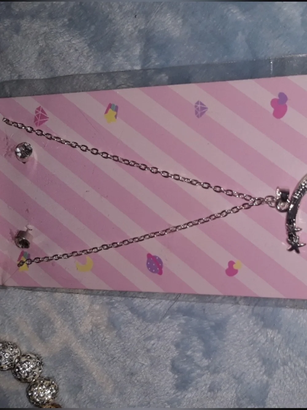 UNICORN Silver Necklace and Earrings Set  Adult or Child NEWv